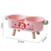 Stainless Steel Elevated Anti-Slip Double Pet Bowl with Cervical Protection