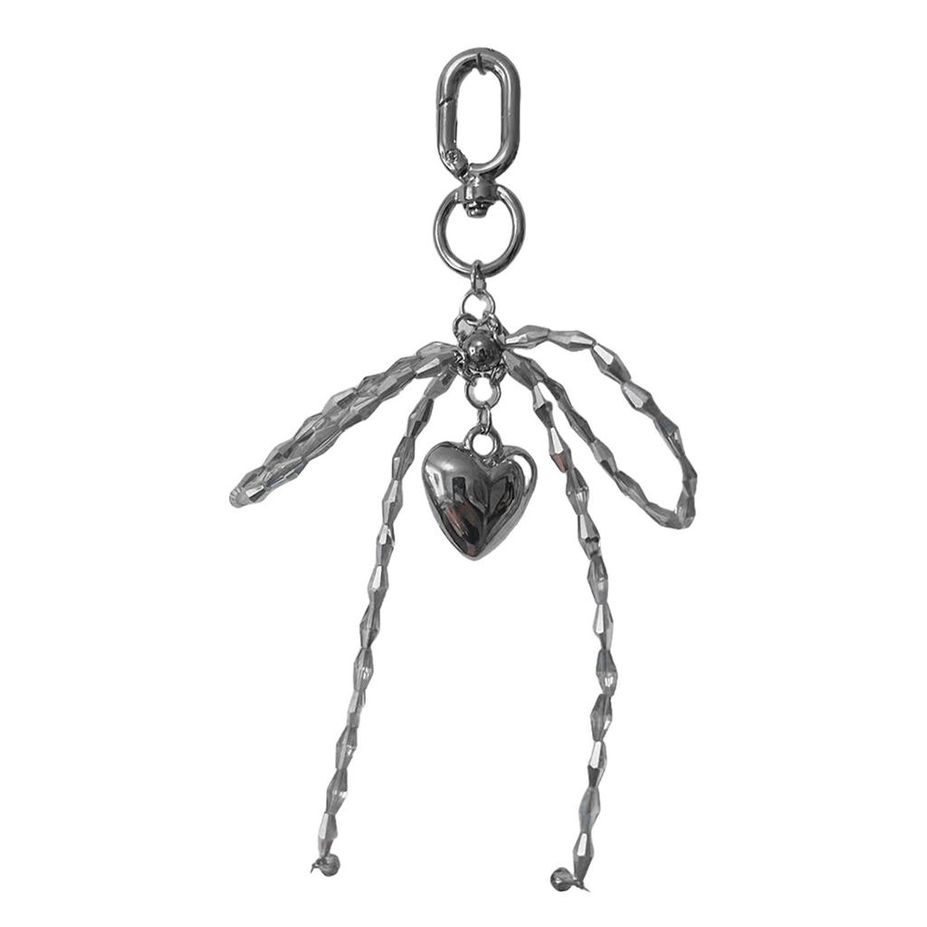 Stylish Heart And Bows Jewelry Alloy Keyring Fashion Keychain Bag Pendant Adds Charm To Outfits For Women