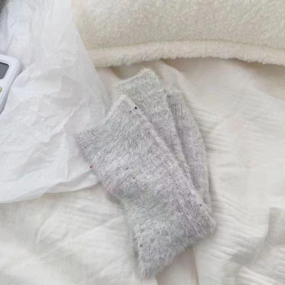 Winter Floor Plush Sock Sweet Thicken Socks Comfortable Mink Velvet Socks  for Women