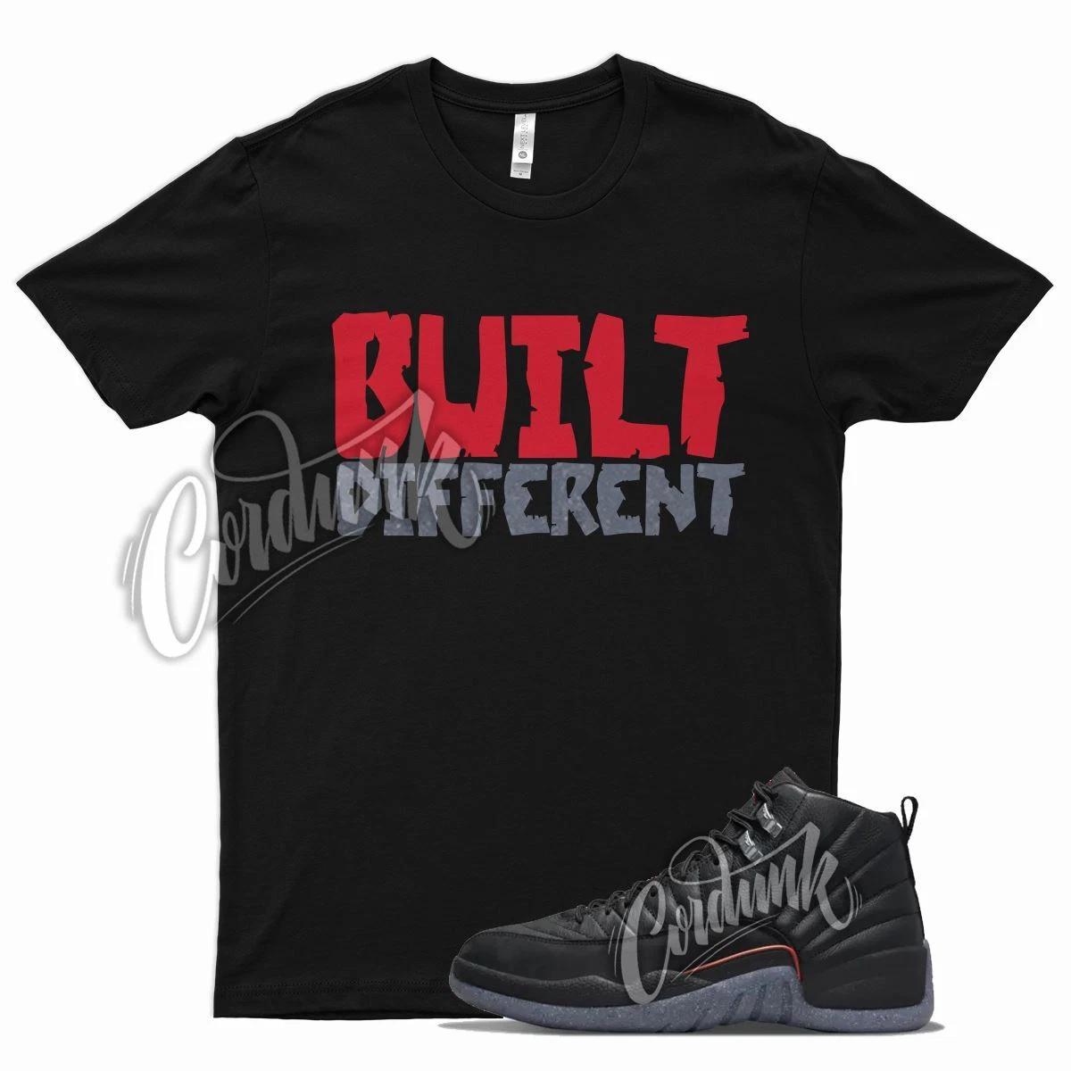 

Black BUILT Shirt for J1 12 Utility Grind Bright Crimson Gym University Red XL