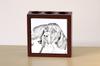 English Pointer I – Pen holder with a dog, desk organizer with a print | Art-Dog