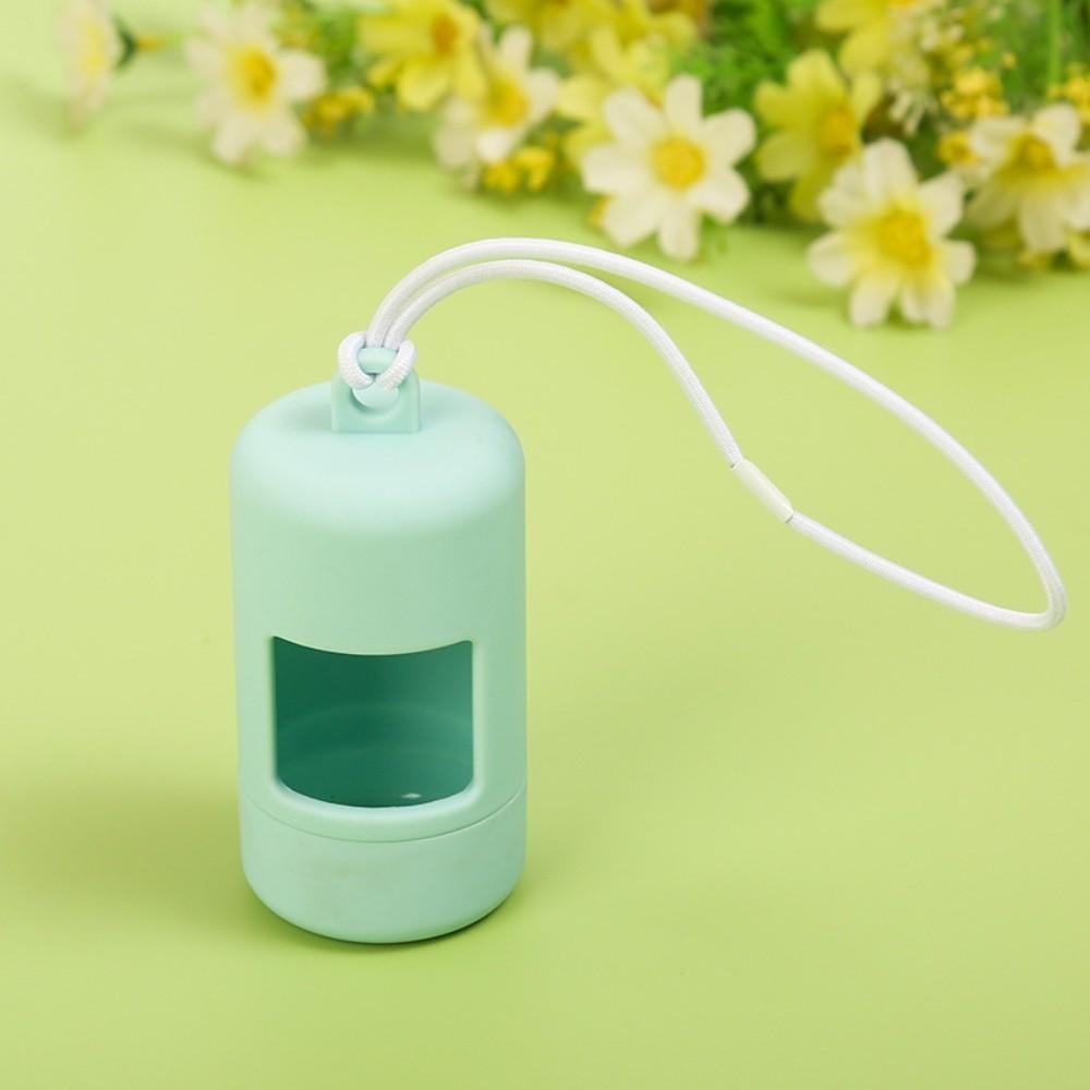 with Rope Dog Poop Bag Case Solid Color Pet Garbage Holder  Cleaning Supplies