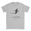 Streetwear T Shirt Summer Penguin Heading To Mountain  Nihilist Penguin Tee  T Shirts  Cotton Tshirt for Unisex Y2K Funny Top Tees