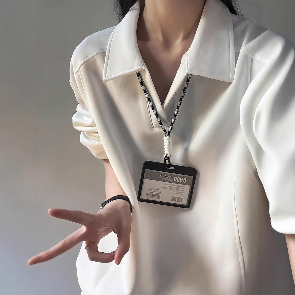 American front shoulder long-sleeved polo shirt men's and women's autumn and winter sweater lapel inner bottoming shirt