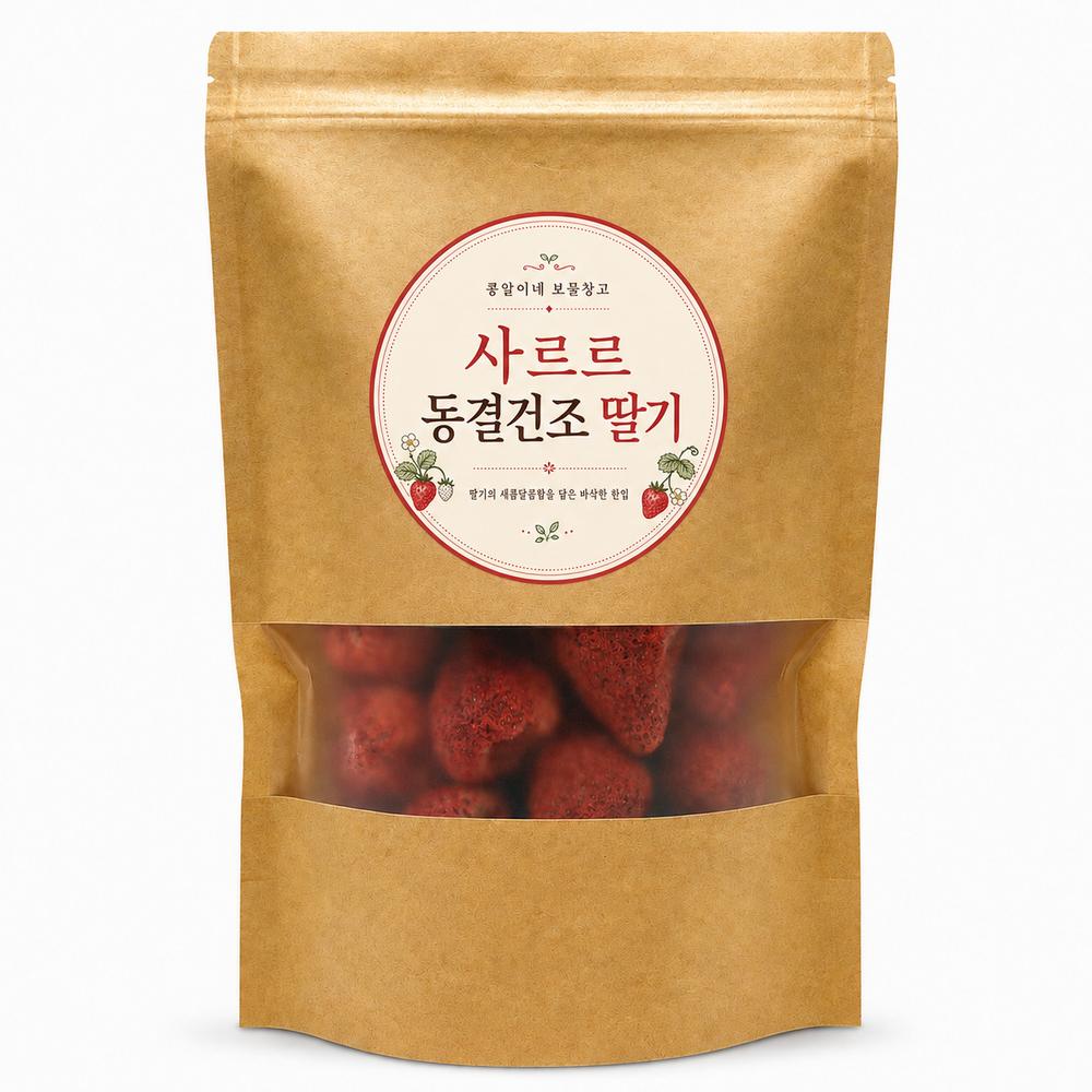 Kongal-i's Sarureu Freeze-Dried Strawberries 150g 1 Pcs