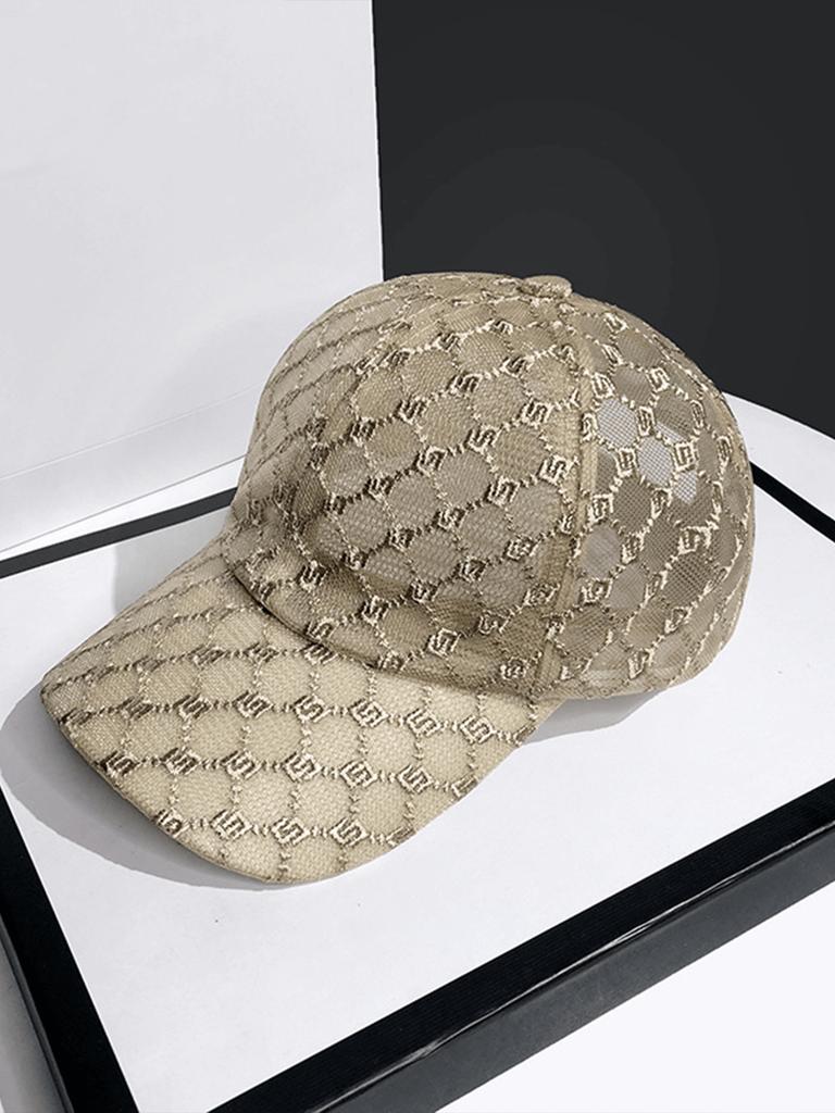 Lace Baseball Cap Women Summer Casual Sun Hat Semi Hollow Thin Design