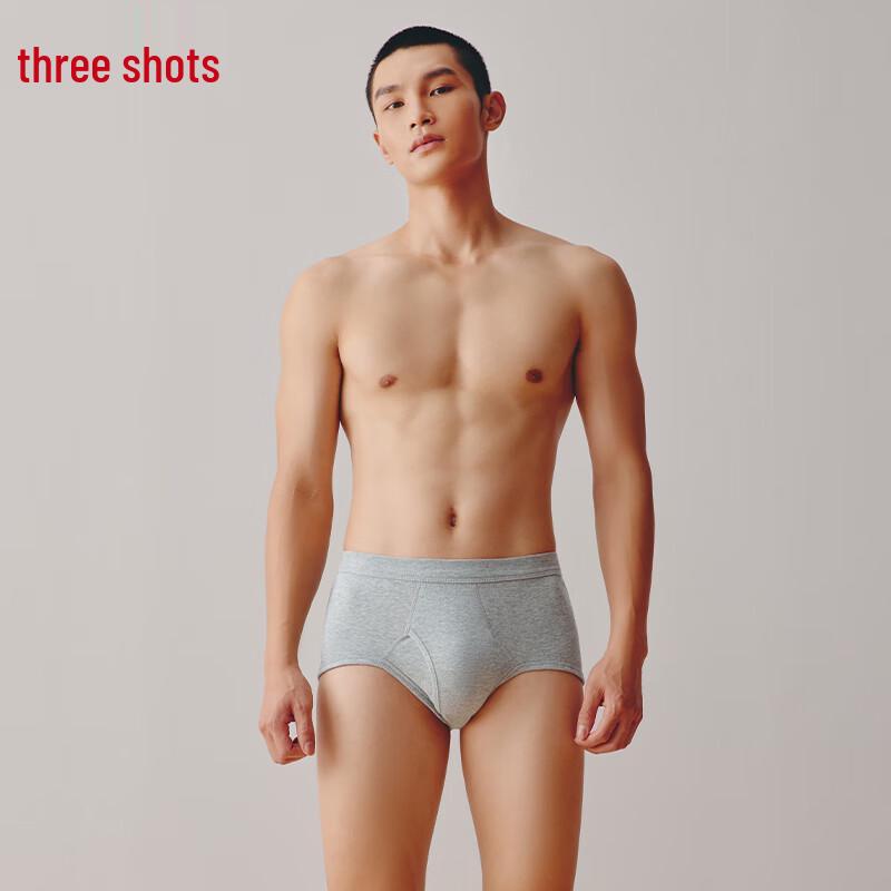 Sanqiang Men's High-Waist Cotton Briefs (3-Pack)