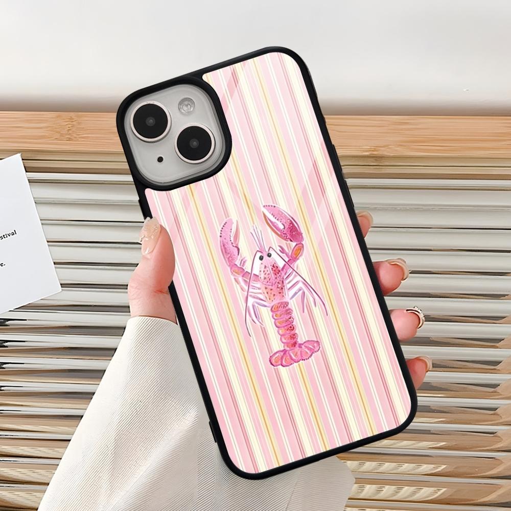 Marine Life, Crabs, Lobsters Phone Case For Iphone 16 Pro 15 Pro Max 14 12 11 13 Mini 8 7 Plus X Xs XR PC+TPU Design Cover