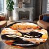 1pc Agatsuma Zenitsu  Carpet, Round Rug, Comfortable, Suitable for Entryways, Living Rooms, Office, And Bedrooms, Christmas Decoration