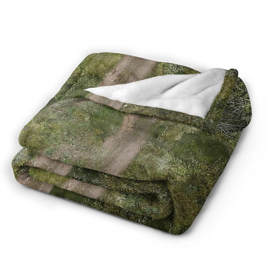 Comfortable Grass Battlemat Blankets Warm Soft Comfortable Plush Throw Blanket For Kids Home Decor Flannel Bedspread Bed Cover