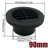 2X 42/60/75/90mm Car Parking Heater Air Vent Outlet Heater Ducting Pipe Air Joiner Directional Rotatable For Webasto Eberspacher