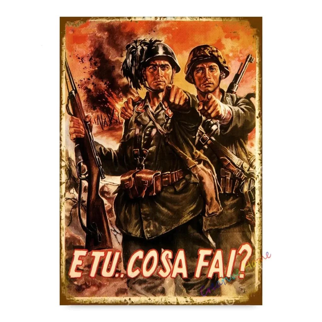 BarCafeVintageArt Keep Quiet Metal Sign-Vintage German Poster, Cave Sign|Great for Decorating Home Bar, Garage, Cafe&Living Room