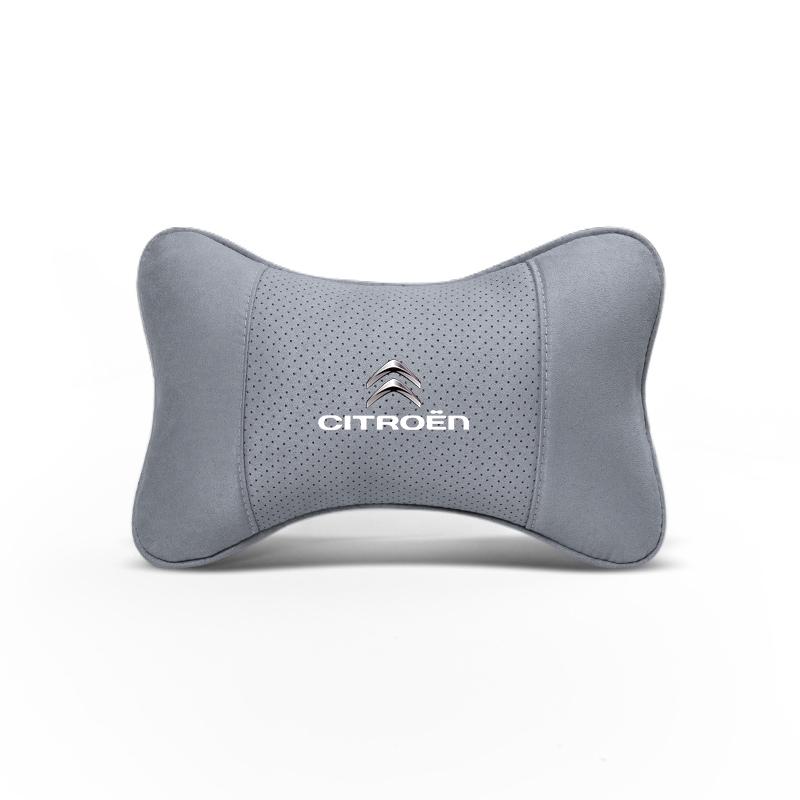 Car Seat Headrest Soft Suede Neck Pillow For Citroen C4 C3 C2 C1 DS3 Berlingo Xsara Picasso Auto Interior Accessories keychain aks256