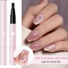 Nail Art Nagel Magnetischer Stick Katzenaugen Magnetkugel Aluminiumgriff Zylindrisch UV-Gel Magnet Werkzeuge Doppelseitiges Nageldesign-Werkzeug
