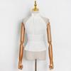 Patchwork Folding Sexy Vest Halter Sleeveless Halter Stitching Lace Simple Vest