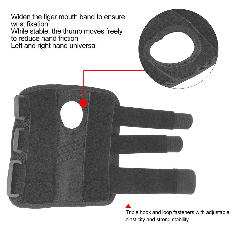 Universal Wrist Brace Size Adjustable Tight Fit Wrist Support Wrap for Basketball Weightlifting