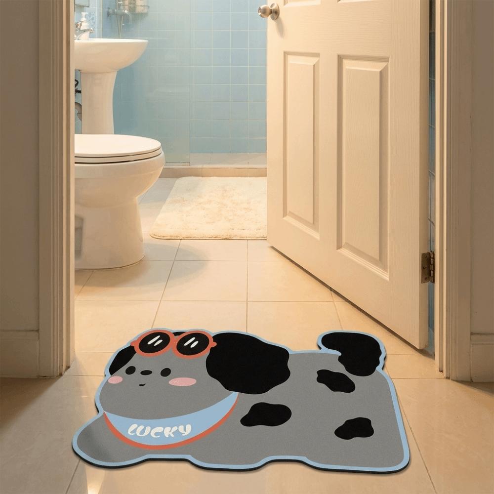 Cartoon Bathroom Floor Mat Quick Dry Decorative Door Mat Small Rug Entry Door Mat  Kitchen