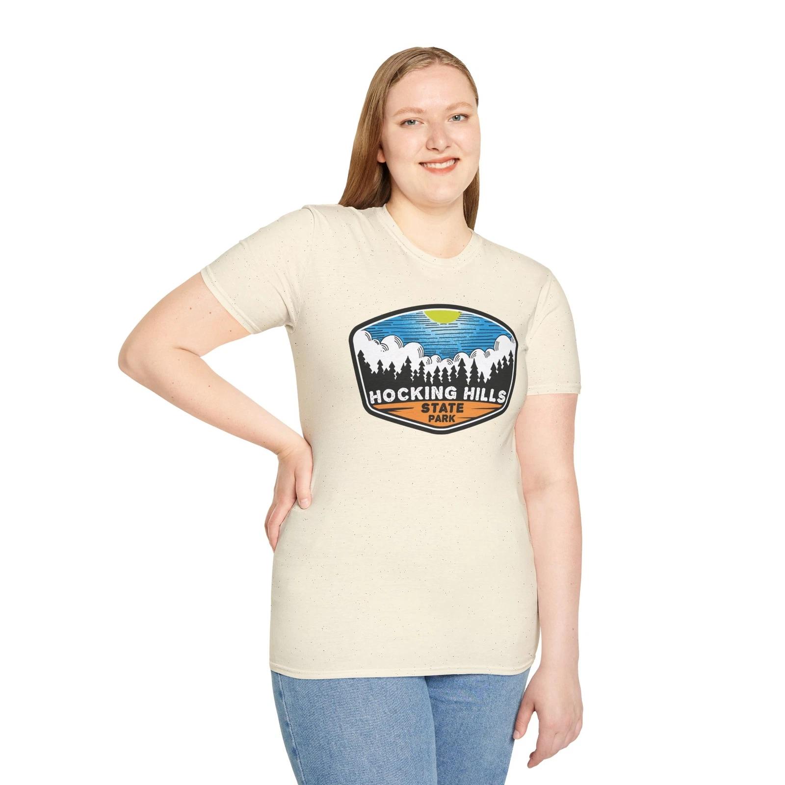 Hocking Hills State Park Ohio T-Shirt, Souvenir Gift, Vacation Tee Nature Lover L