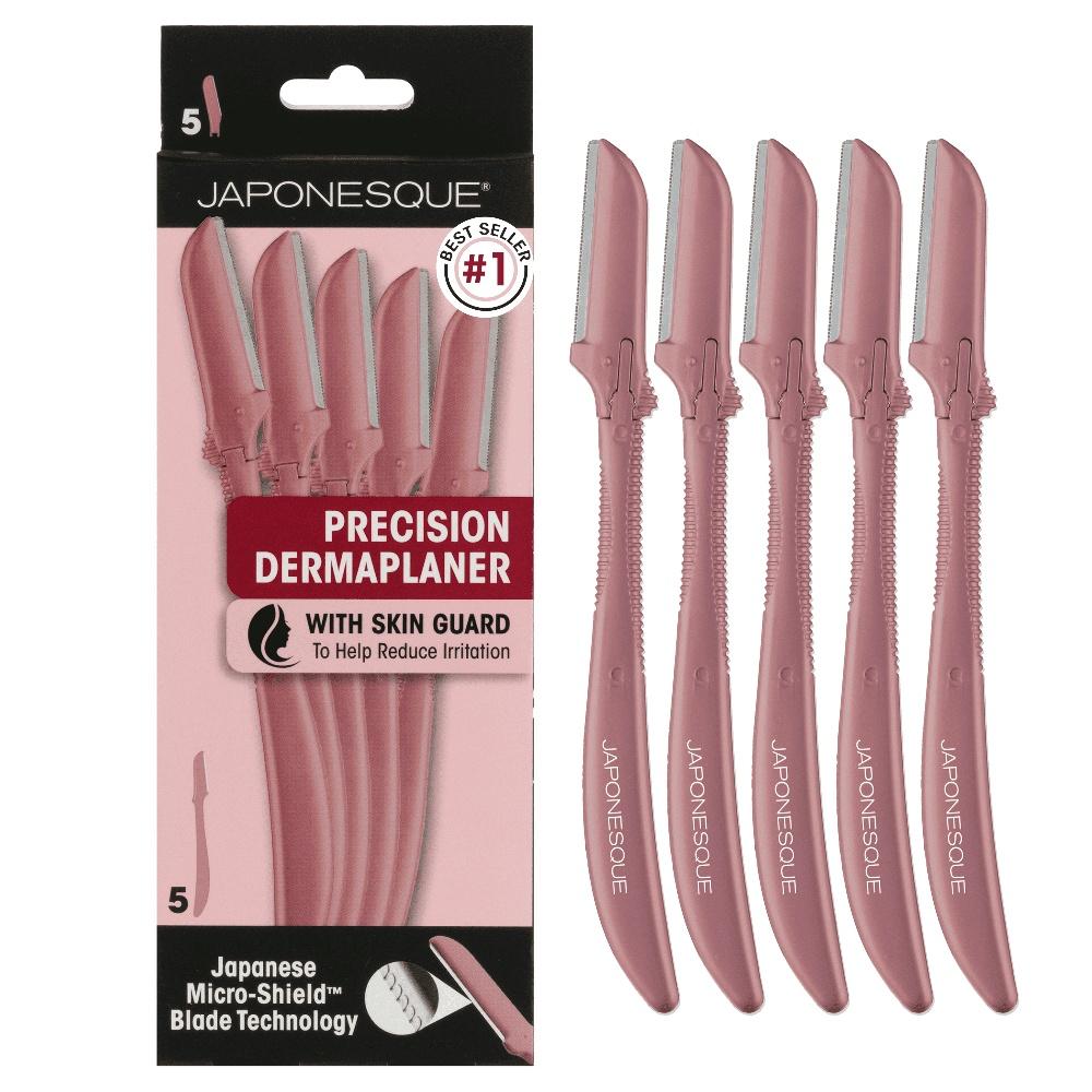 

Набор из 5 штук Прецизионный дермапланер Женская бритва для лица Ультратонкий эпилятор Отшелушивающее средство Усиливает сияние Улучшает текстуру кожи Микро United States