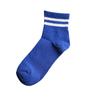 Fashion Fresh Women Men Striped Sport Socks Medium Tube Socks Two Bars Socks Korean