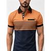 Men's Casual Polo Shirt Digital Printed Short Sleeve Polo