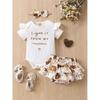 Nuovo Outfit Estivo Stile Fatina Abbigliamento per Bambini Tuta con Pantaloncini Set Abbigliamento Estivo Floreale Dolce Piccola Principessa