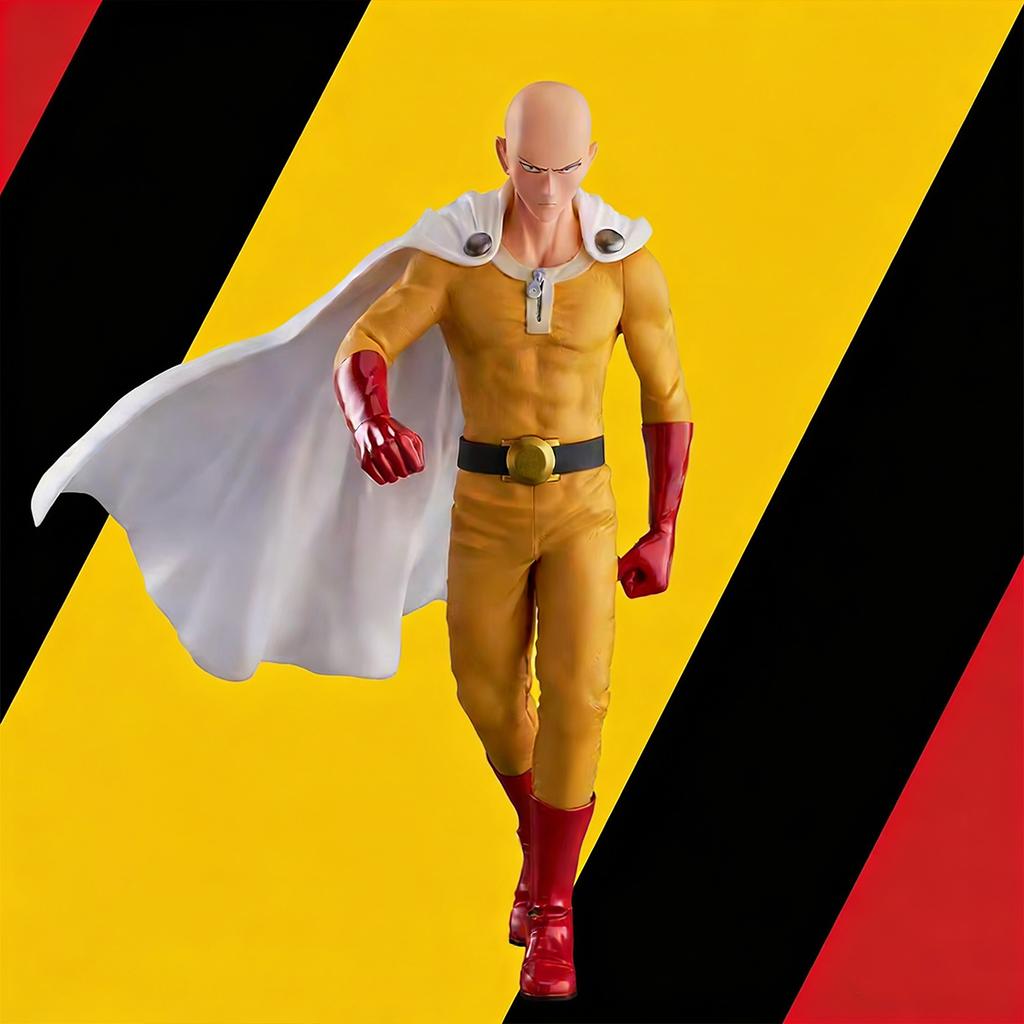 17CM Anime Saitama Figure Caped Baldy Bald Boy Saitama Action Figure Pvc Model Toy Static Collection Doll Desktop Ornament Gifts