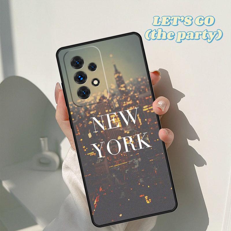 New York City phone case For Samsung Galaxy A42 A31 A40 A51 A71 A32 A80 A91 A52 A72 A73 A20e A21S A50 A70 A11 A12 Cover