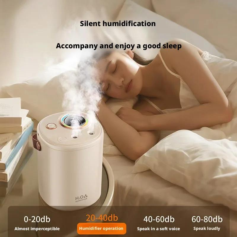 2026 New Mini USB Humidifier Ultra Quiet for Baby Nursery Large Tank Air Purifying Humidifier Home Bedroom Constant Humidity