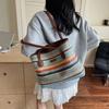 Parent Shoulder Bag Bohemian Beach Bag Beach Handbag Strip Shoulder Bag Straw Woven Bag  Streetwear