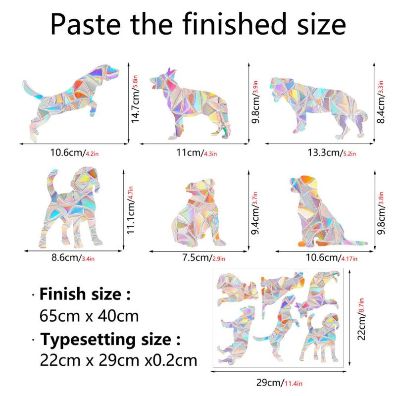 Rainbow Maker Sun Catcher Wall Stickers Cat Bird Star Mushroom Moon Sun Diy Window Glass Electrostatic Prisms Sticker