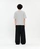 SIGNATURE Single-Pleat Wide Slacks [Black]