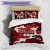 Set Biancheria da Letto Stampata Calcio Inghilterra 3 Pezzi Copriletto Traspirante Accogliente come Regalo per la Casa Nuova o per le Feste