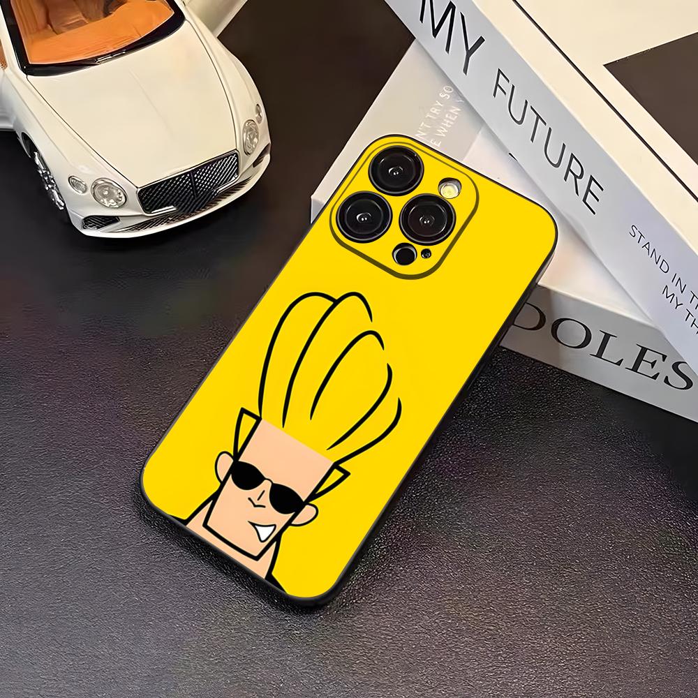 Johnny Bravo Anime Phone Case For 16 Pro Max Iphone 17 Pro Max 14 15 Plus 12 13 11 Pro Xr X Xs SE Back Cover