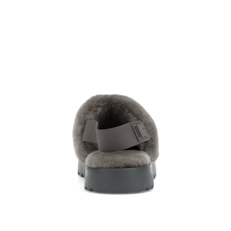 UGG  Super Fluff Slipper Charcoal Women Sneakers Grey 1121751-CHRC