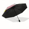 Rilakkuma,Bear Friends Automatic Folding Umbrella Simple 8 Rib Design, Bright Cartoon Pattern, Durable Iron Frame, Suitable For Travel, Outd