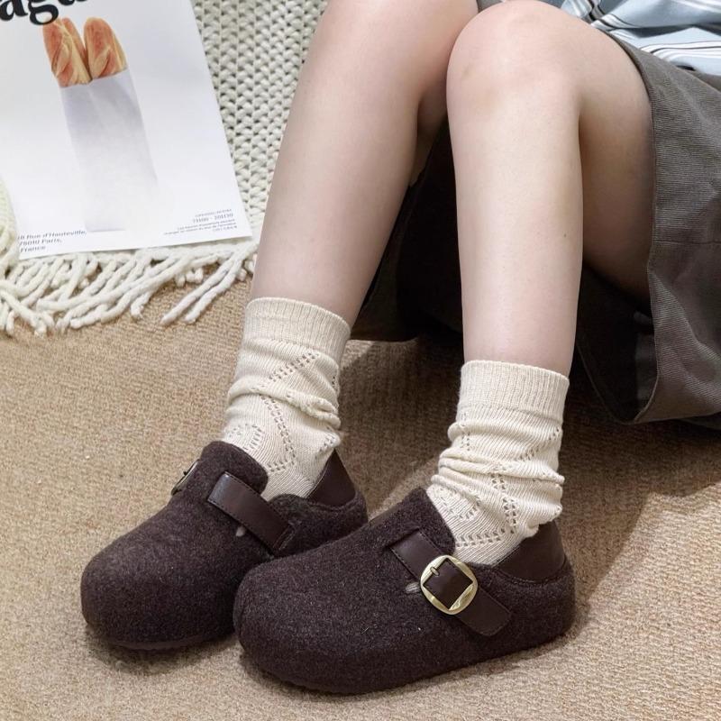 New Autumn and Winter Shoes: Thick-soled and Fleece Cotton Shoes for Women