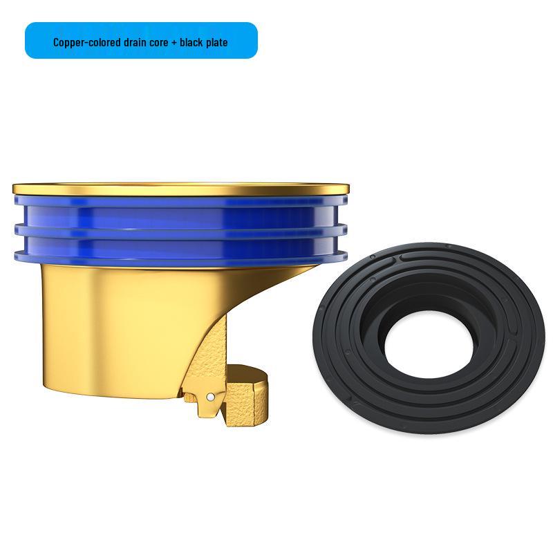 Universal All-Copper Deodorizing Floor Drain Core - Odor & Insect Resistant for Shower & Toilet Sewer Systems
