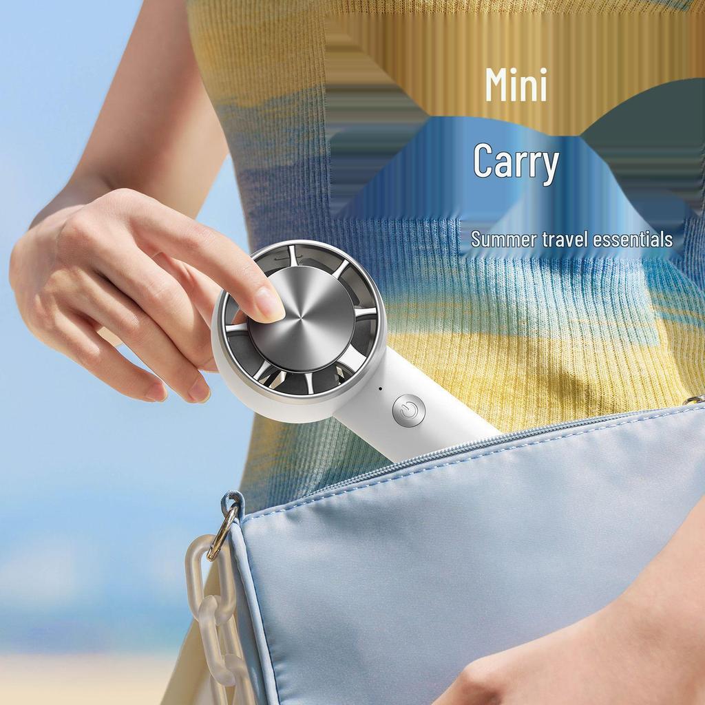 2024 Mini USB Tragbarer Leiser Kühlventilator mit Karabiner und Eispack für den Außenbereich