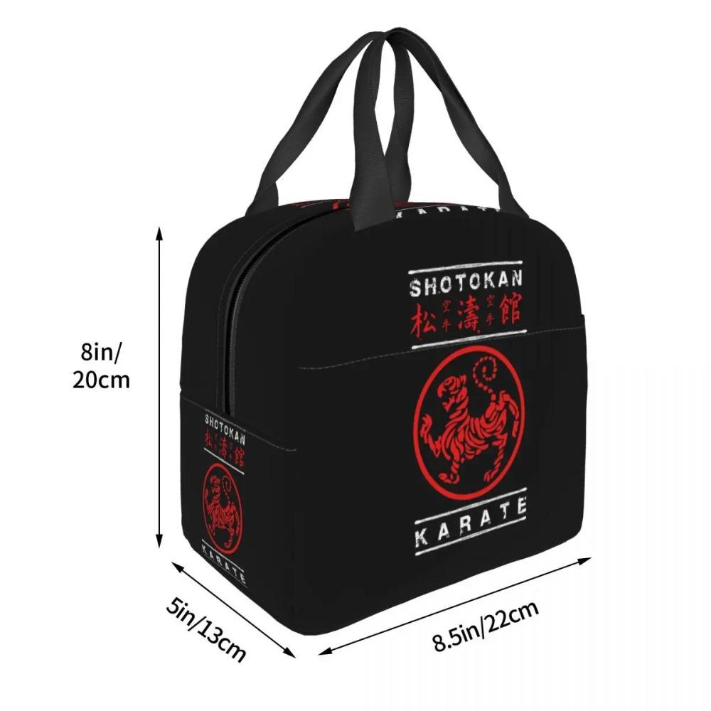 Custom Shotokan Karate Insulated Lunch Bags for School Office Portable Cooler Thermal Lunch Box Women Children