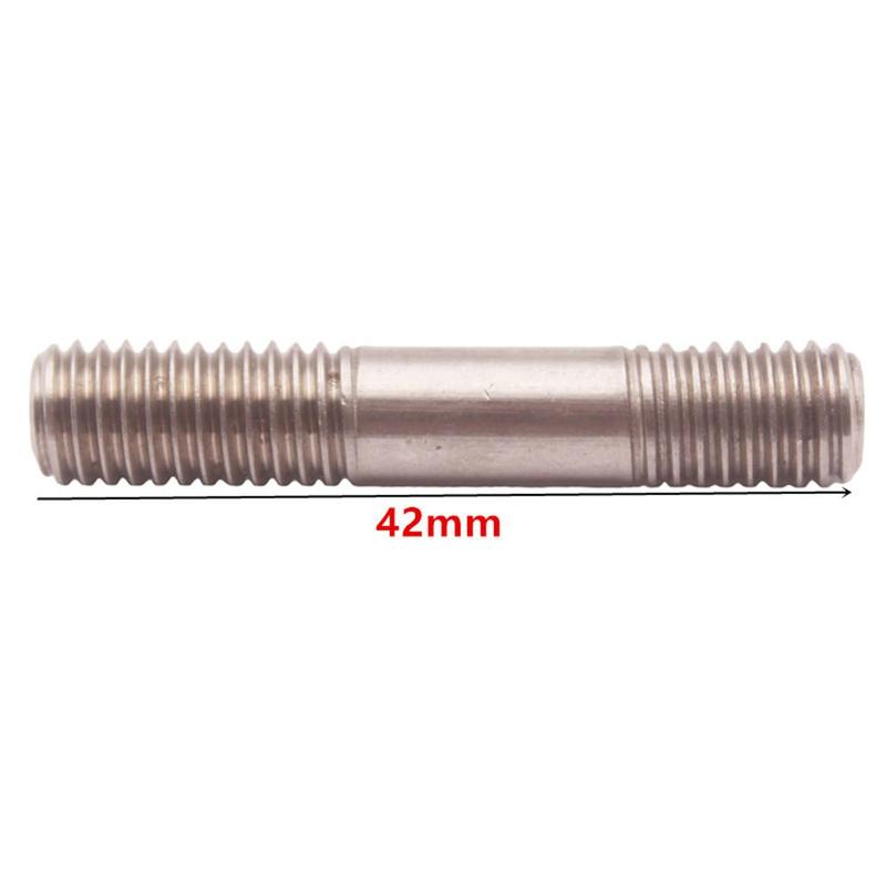 Stainless Steel 4pcs Stud Flange Nuts Kit M8x1.25 Heavy Duty Replacement Set for Intake and Exhaust Manifolds