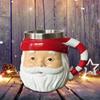 Christmas Themed Beverage Cup Seasonal Resin Mugs Practical Christmas Santa Hot Beverage Cup for Coffee Milk