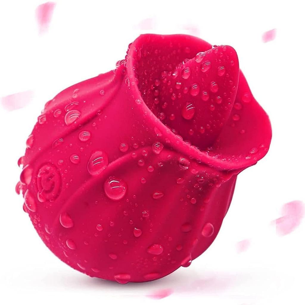 Pumpkin Rose Vibrating Egg: Women's Erotic Massager with Suction & Licking Functions