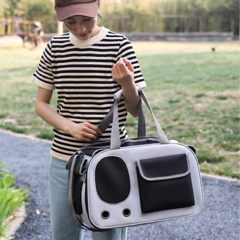 1pcs Portable Pet Carrier Breathable Folding Cat Bag Ideal for Travel and Outdoor Activities Suitable for Cats and Puppies