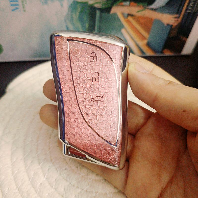 

Fashion Pink Diamond For Lexus Nx Es Ux Us Rc Lx Gx Is Rx 200 250H 350H Ls 450H 260H 300H Ux200 3 Button Car Key Case Cover Fob