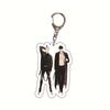 6CM Anime 19 Days Keychain Mo Guanshan Old Xian He Tian Jian Yi Manga Youth Acrylic Pendant Figure Key Chain For Children Gifts