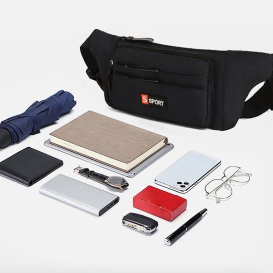 Practical Fanny Pack Mini Smooth Zipper Items Storage