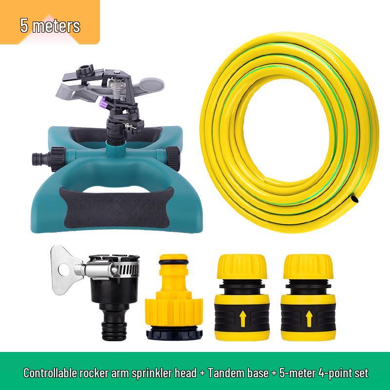 Adjustable 360° Rotating Rocker Arm Lawn & Garden Sprinkler