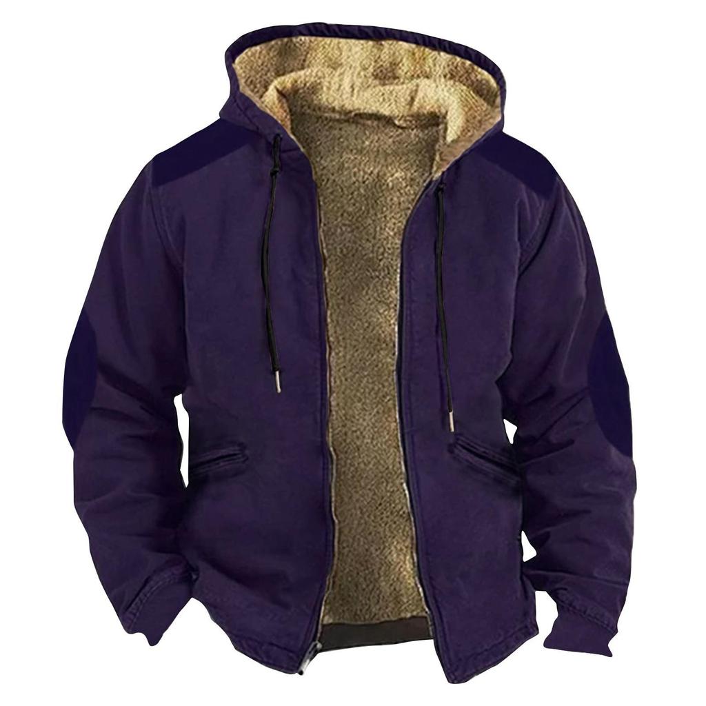 2026 multi-color solid color 3D printing digital printing, hooded sweater brown lining cotton coat
