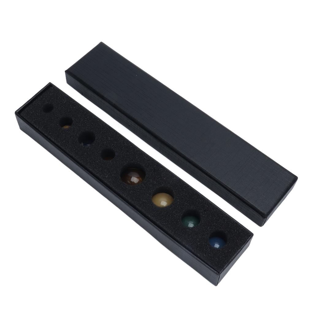 8 Planets Crystal Ornament Home Desktop Sphere Galactic Planets Decoration for Healing Meditation